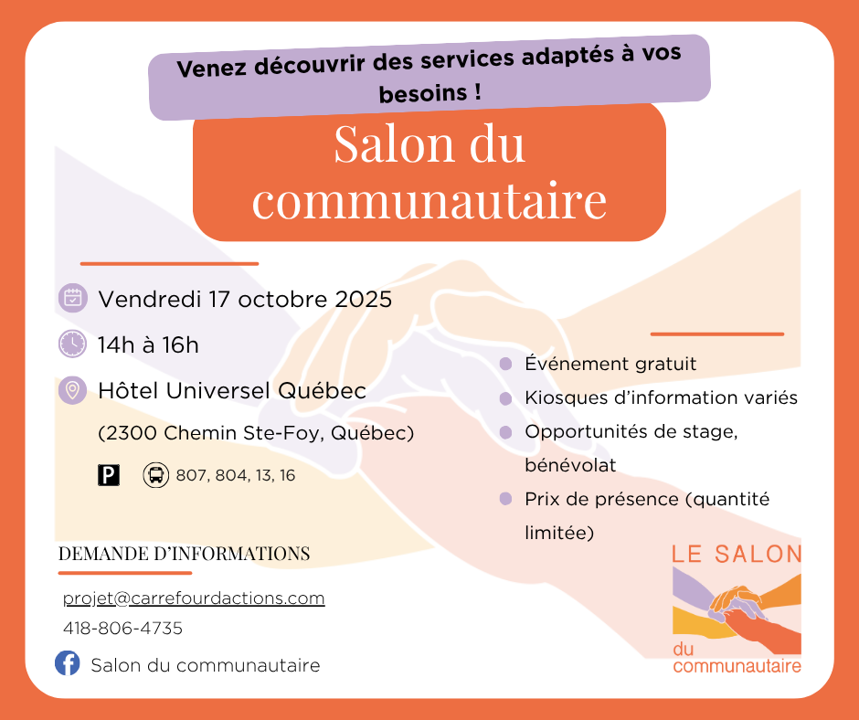 Salon du communautaire 2025!! Nous serons présents!!!